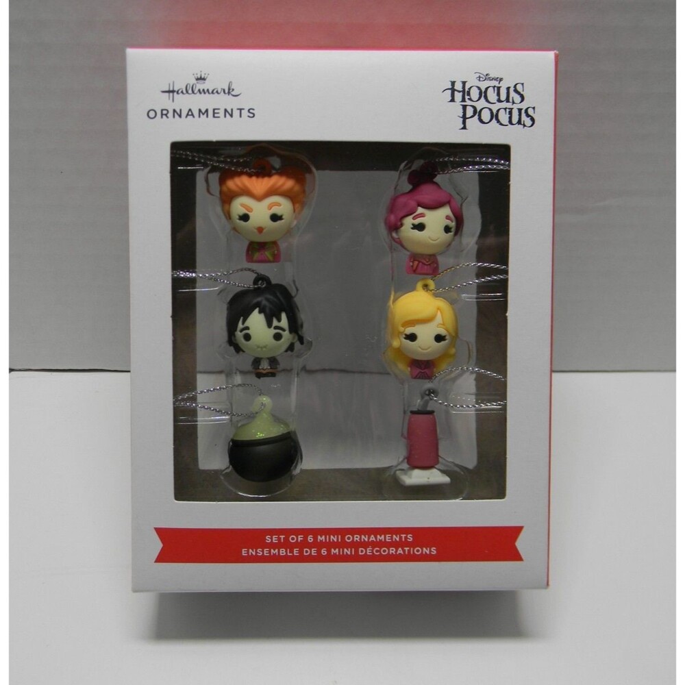 Hallmark HOCUS POCUS Set of 3 Mini Christmas Tree Ornaments SANDERSON SISTER NIP
